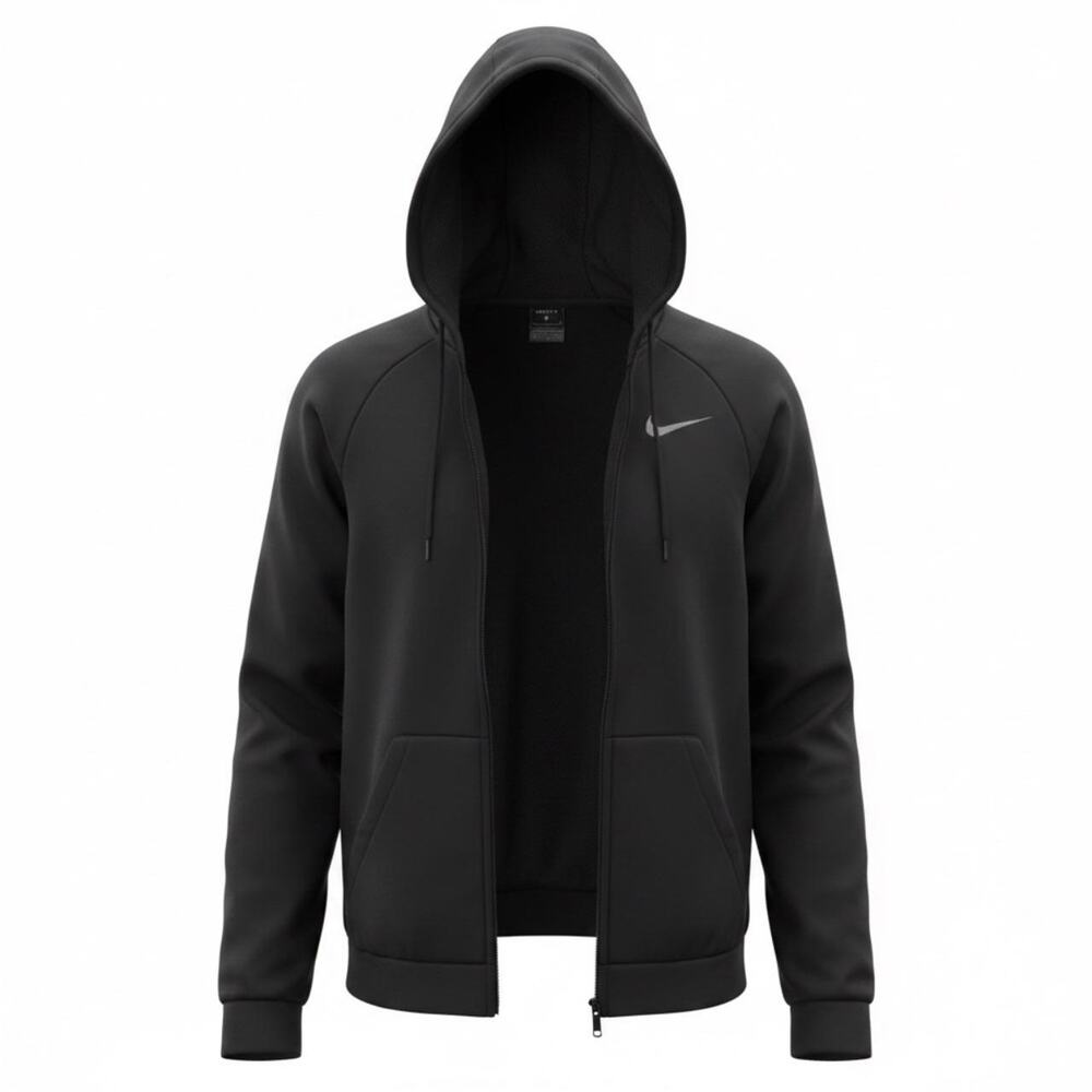 Nike Men's black zip up hoodie